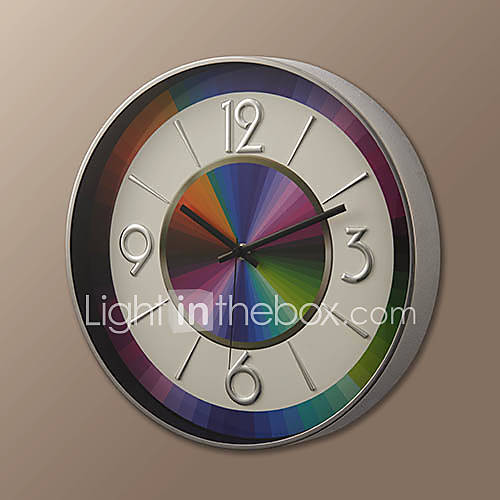 14H Modern Rainbow Style Wall Clock