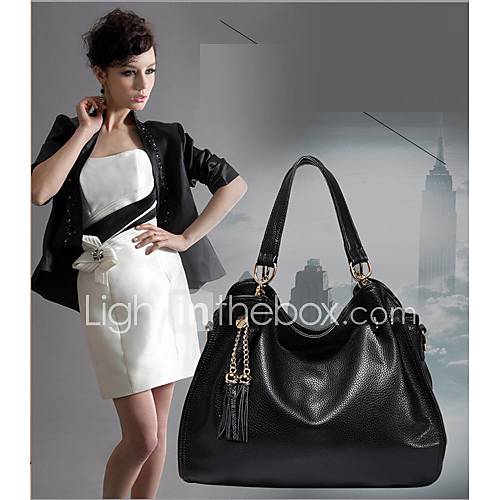 MIQIANLIN Womens Fashion Leather Crossbody Hobo Bag(Black)