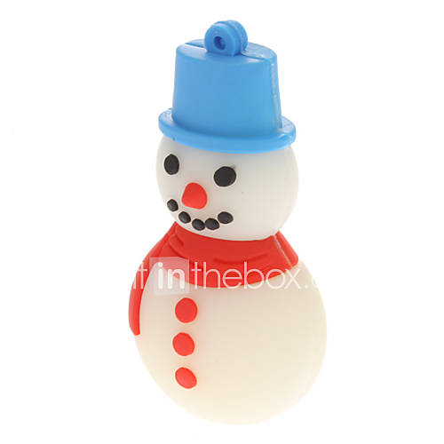 Plastic Christmas Snowman Model USB 32GB