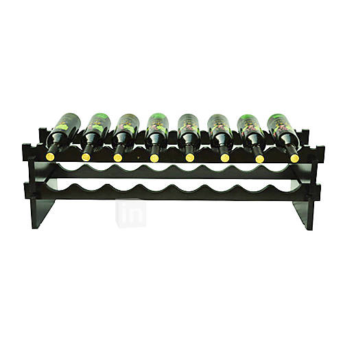 14cm Height Contemporary Wood Creative Wine Rack