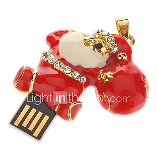 Metal Santa Claus Package Model USB 32GB