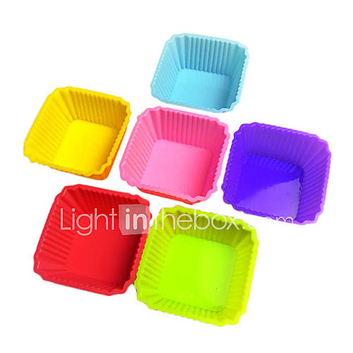 Cupcake and Muffin Pans Set of 20 for Cake, Silicone(Random Color)