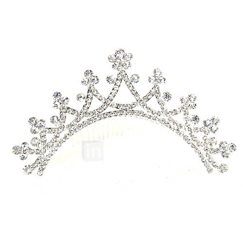 Cute Alloy Tiaras With Rhinestone For Wedding/Special Occasion