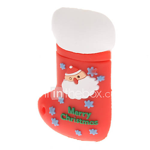 Plastic Christmas Stocking Model USB 8GB