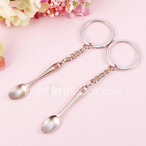 Spoon Shaped Key Ring(Set of 4 Pairs)