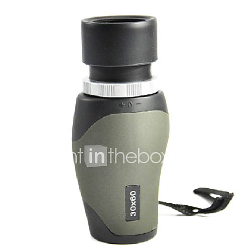 New Arrival 2012 Best 30X60 Monocular Telescope Black with Hand Strap and Carrying Pouch for Outdoors
