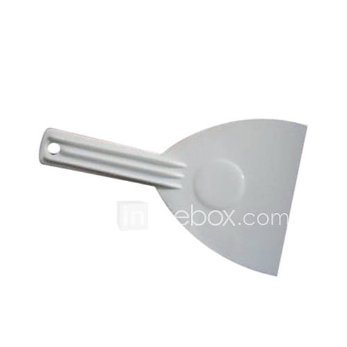 Scraper For Cake, White Plastic With Handle