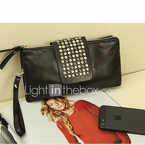 MIQIANLIN Womens Fashion Beads Wallet(Black)