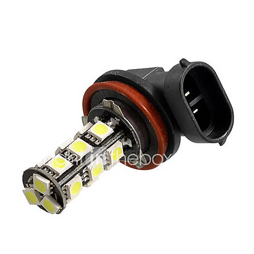 1 Pair H8 18 SMD LED White Fog Light Bulb Replacement for Car Auto