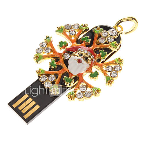 Metal Christmas Snow Flower Model USB 16GB