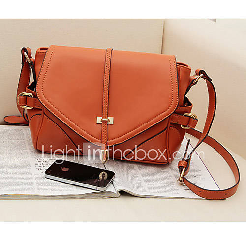 POLIS Womens Orange 2013 New Model Western Style Vintage Metal Like Crossbody Shoulder Bags