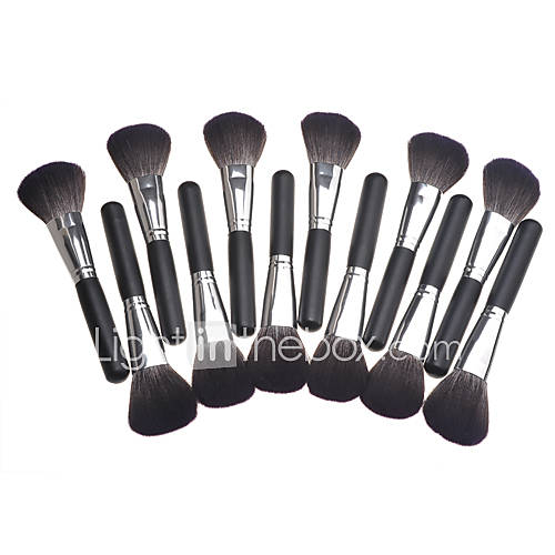 12PCS Black Handle Three Colour Brush Big Blush Brush