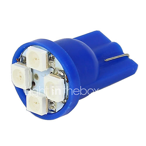 Merdia 2x T10 194 168 501 4 smd 3528 LED Car Light Bulb Blue LEDD004T10B4S1