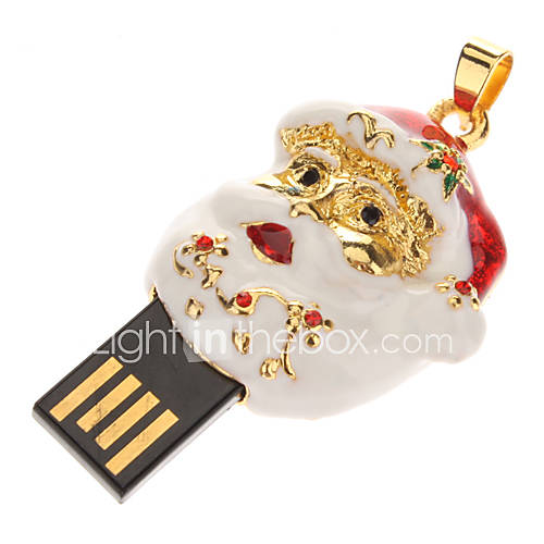 Metal Santa Claus Portrait Model USB 32GB