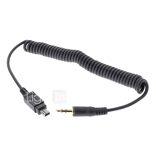 3.5 mm N3 Spring Shutter Cable for Nikon D7000, D5100, D5000, D3200, D3100, D90 (Black)