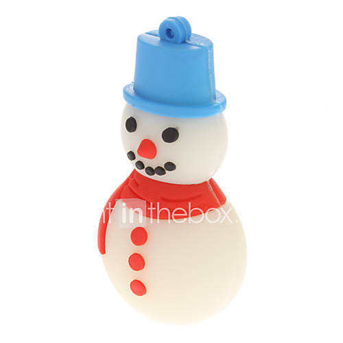 Plastic Christmas Snowman Model USB 4GB