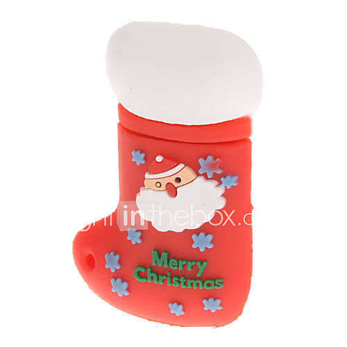 Plastic Christmas Stocking Model USB 4GB