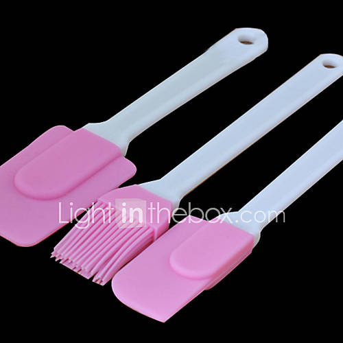 Pastry Brush and Spatulas Sets, 3 in One, Silicone