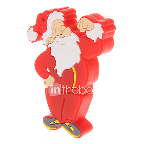Plastic Cartoon Santa Claus Model USB 16GB
