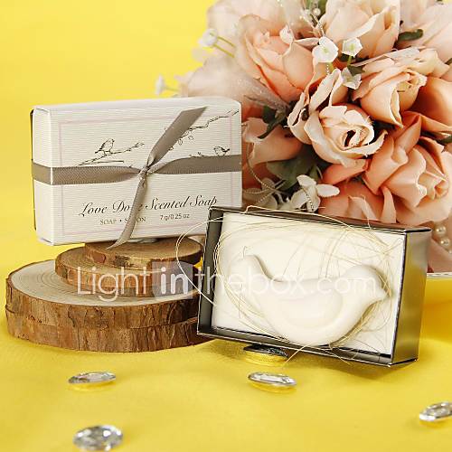 Lovely Dove Scented Soap Wedding Favor