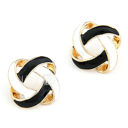 Simple Wild Korean Ear Jewelry Earrings Wound Ball Of Yarn E27