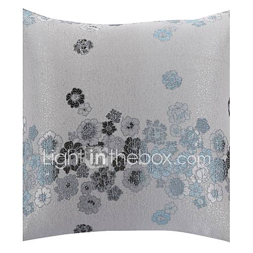 18 Square Country Tiny Flower Blue Polyester Decorative Pillow Cover