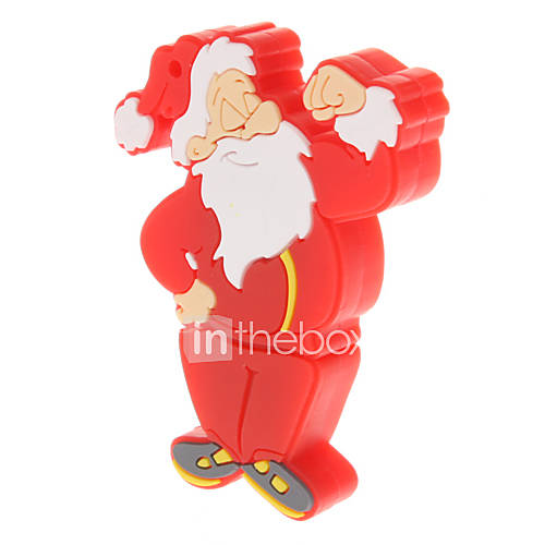 Plastic Cartoon Santa Claus Model USB 8GB