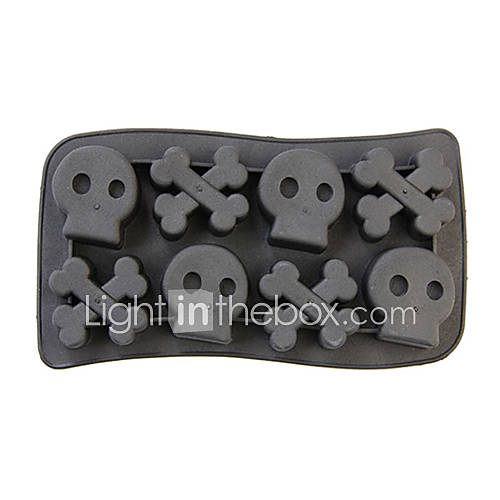 Silicone Skull Freeze 1PC Ice Cube Tray Mold