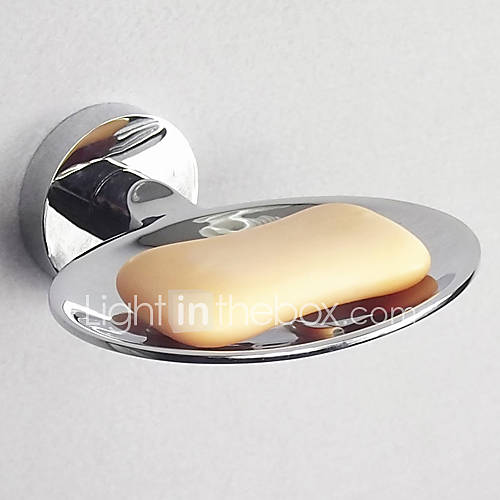 Contemporary Oval Shape Stainless Steel Material Soap Dish