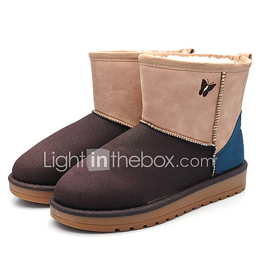 Womens Color mixed Winter Boots