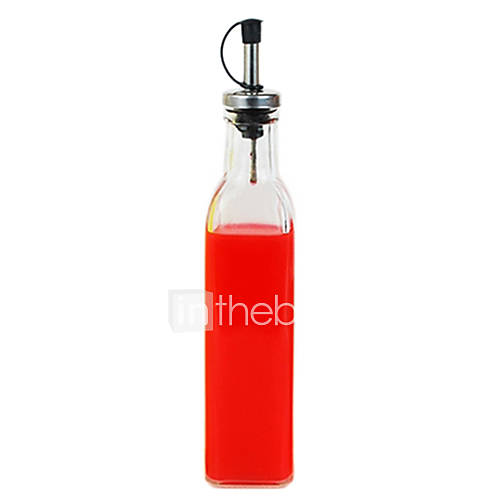 1 Piece 280ML Square Printed OilVinegar Dispenser