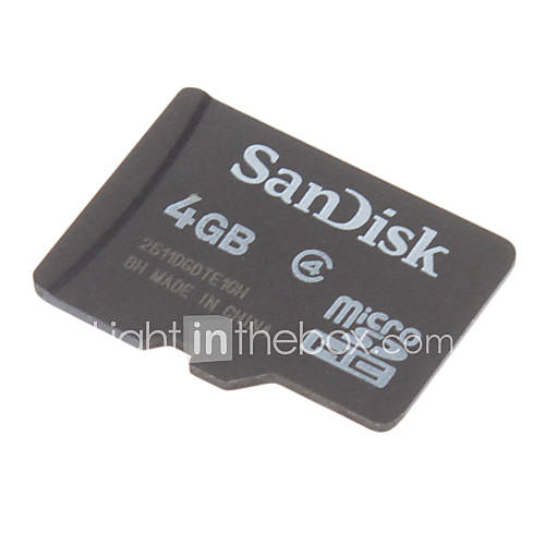 SanDisk TF MicroSDHC Card 4GB Class 4