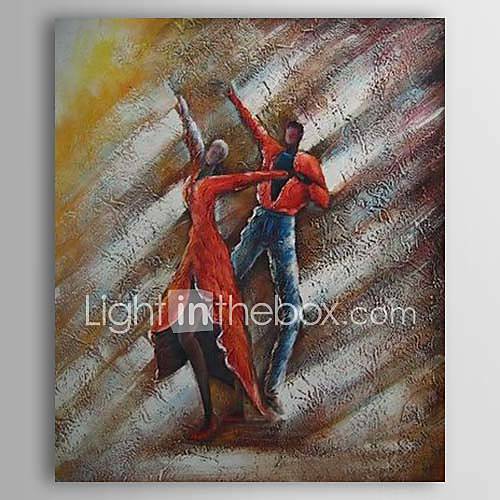 Hand Painted Oil Painting People Dancing with Stretched Frame 1310 PE1189