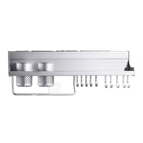 Aluminum L60cm Wall Mountable Kichen Rack(Loading Weight20kg)