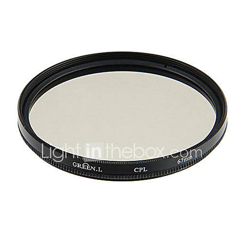 Green.L Filter 67 mm CPL Filter Lens (Transparent)