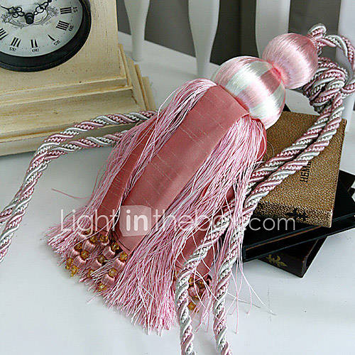 Pink Polyester Tassel (One Pair)