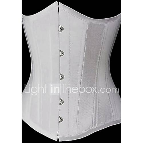 CAOJI Womens Sexy Button Strapless Corset and T back