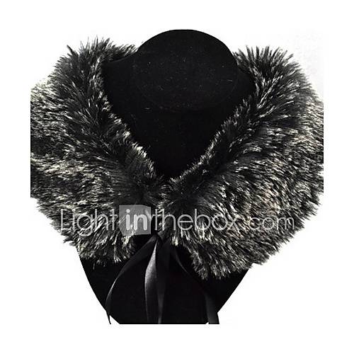 Bandage Faux Fur Shawl