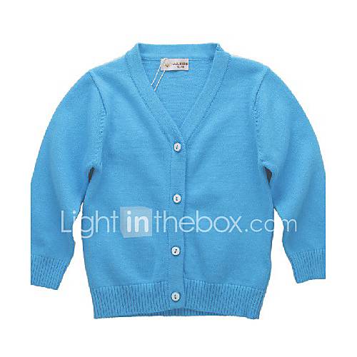 Boys Solid Color Cardigan