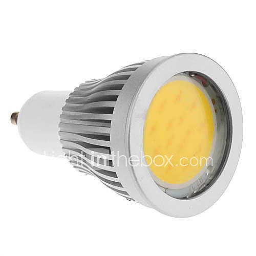 GU10 7W 1xCOB 600 630LM 3000 3500K Warm White Light LED Spot Bulb (85 265V)