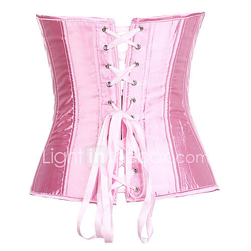 Darling Clothes Womens Pink Sexy Boat Neck Corset