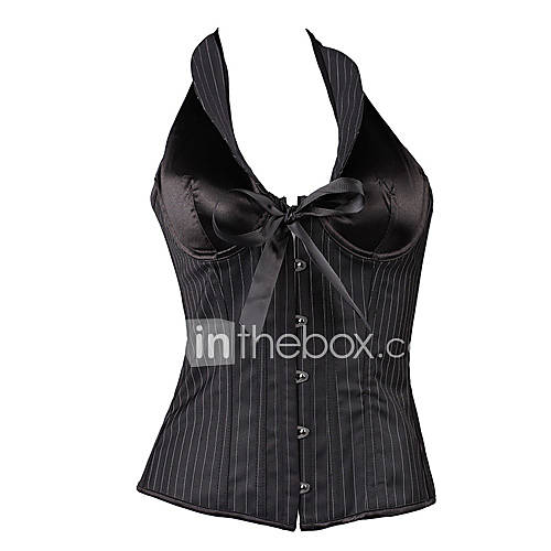 Darling Clothes Womens Black Sexy Stripe Corset