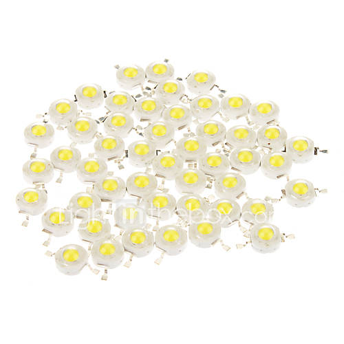 DIY 1W 6500K 120LM LED Emitter Module (DC 3 3.6V,50pcs)