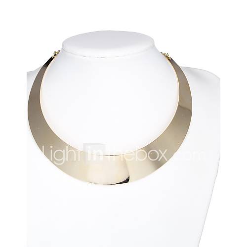 Simple Crescent Alloy Choker Necklace(More Colors)