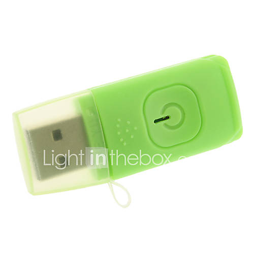 USB 2.0 Micro SD/TF Card Reader with Light Green