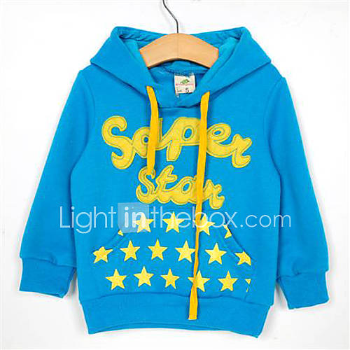 Boys Star Letter Pattern Hoodie