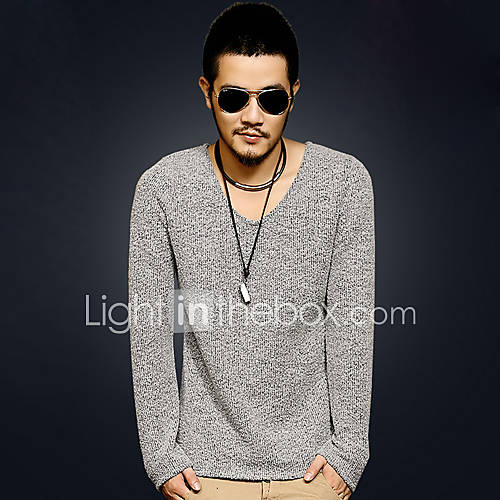 MenS V Neck Slim Long Sleeve Knit Wear