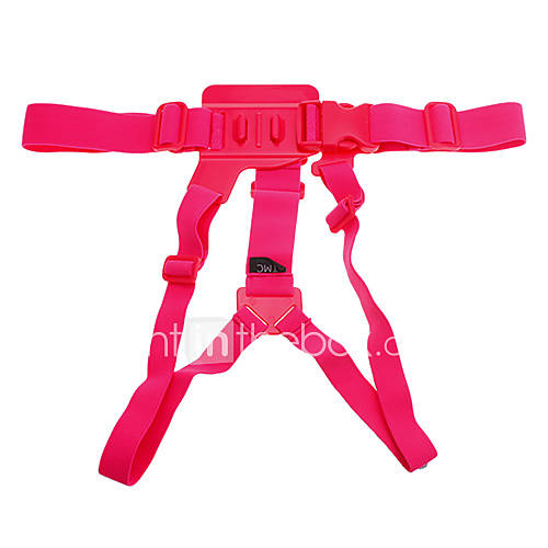 TMC Front Chest Elastic Belt Shoulder Strap Mount for GoPro HD Hero2 / Hero3 / 3   Pink