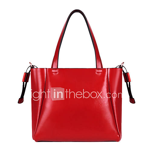 GlobalFreeman Fashion Genius Leather Korean Style Single Shoulder Crossbody/Tote(Red)