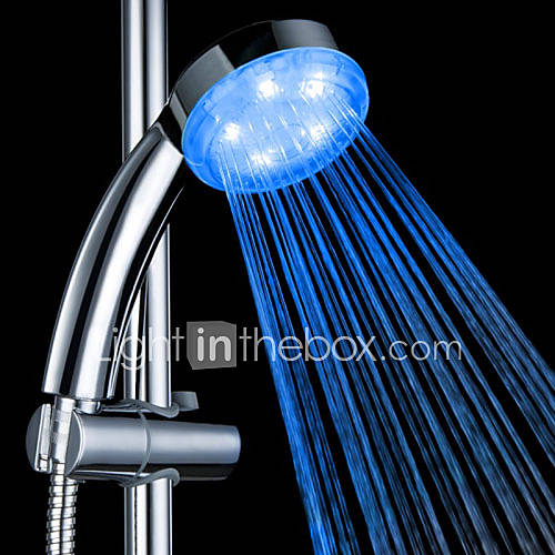 Chrome Finish Temperature controlled 3 Colors LED Hand Shower